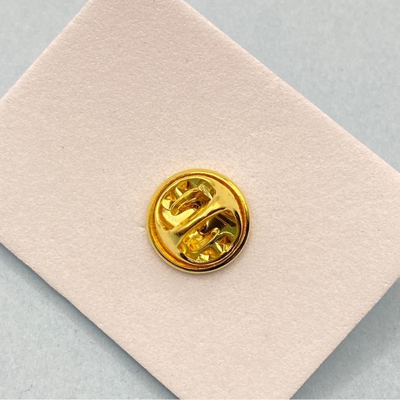 Guardian Dog Angel Lapel Pin Gold Tone - Picture 3 of 6